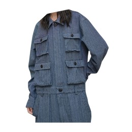 Men's micro-elastic beam denim overalls retro loose casual suit overalls boys overalls blue jean coveralls SKWK078 Men's micro-elastic beam denim overalls retro loose casual suit overalls boys overalls blue jean coveralls SKWK078